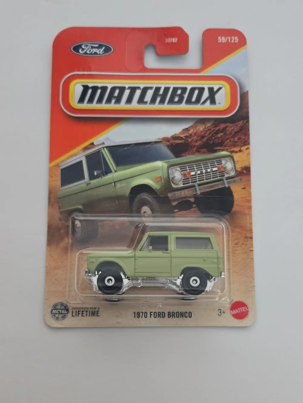 Matchbox 1970 Ford Bronco Toy - Light Green